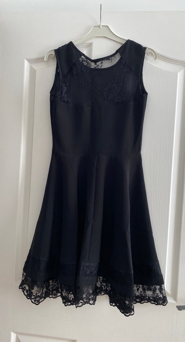 Siyah Midi Elbise - Görsel 3