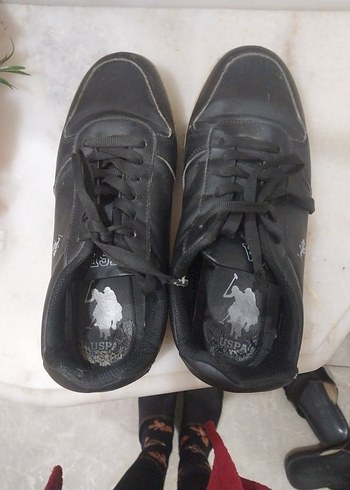 Us Polo Assn Siyah  Bayan Spor Ayakkabı - Görsel 2