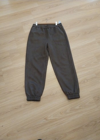 Gri Rahat Kesim Kadın Polar Pantolon - Görsel 4