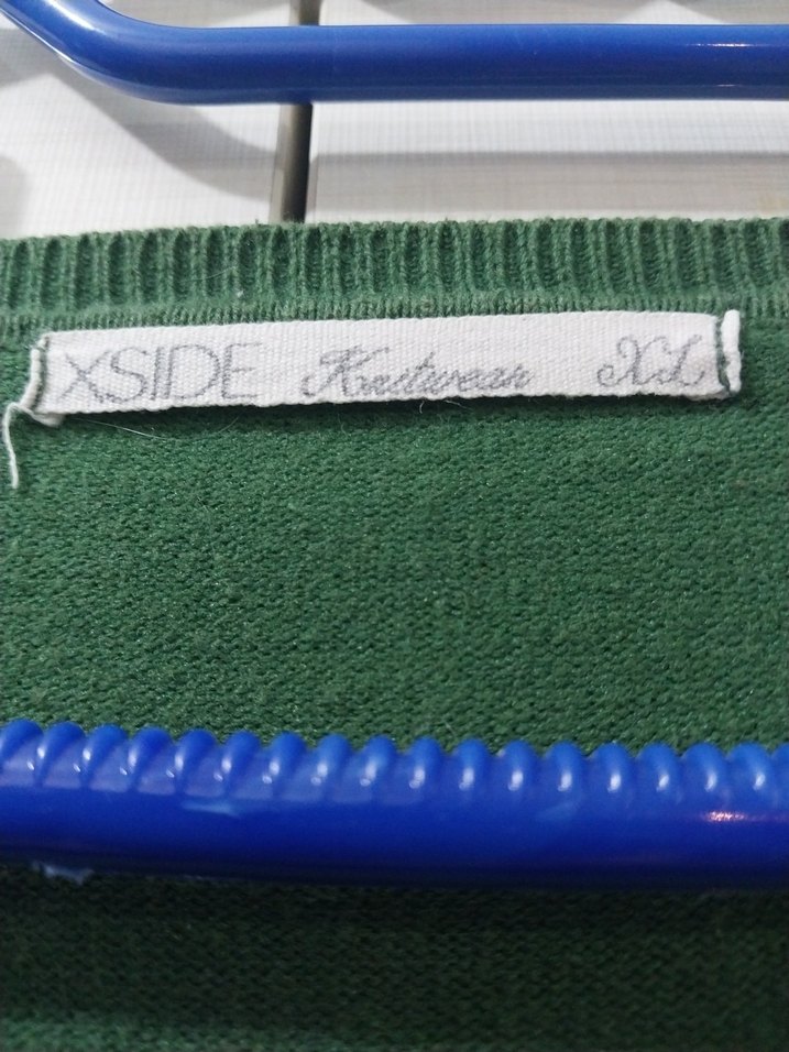 Yeşil Kadın Triko Uzun Kollu Kazak - Görsel 2