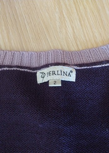 Bohem Tarz Mor Midi Triko Kazak - Görsel 2