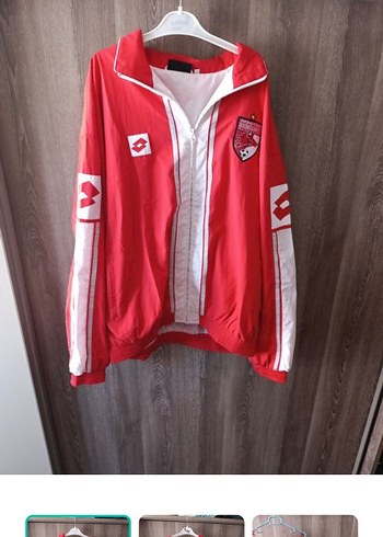 Lotto Kirmizi Beyaz Spor Ceket