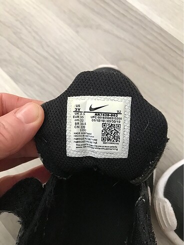 35 Beden siyah Renk Nike Air spor ayakkabı