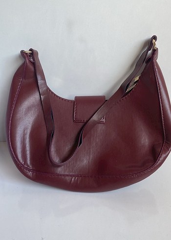 Zincir Detaylı Altın Renk Kadın El Çantası - Görsel 19