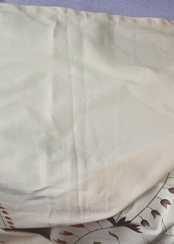 Kahverengi Çiçek Desenli Perde - Görsel 3