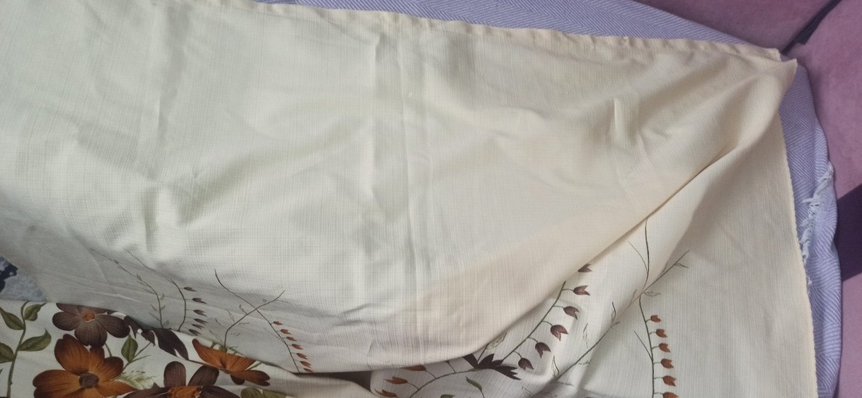 Kahverengi Çiçek Desenli Perde - Görsel 3