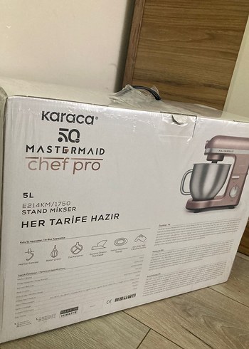 Karaca Pastel Pembe 1750W Mastermaid Chef Pro Mikser