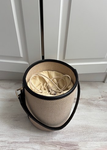 Bej Yılan Desenli Kadın Omuz Çantası - Görsel 2