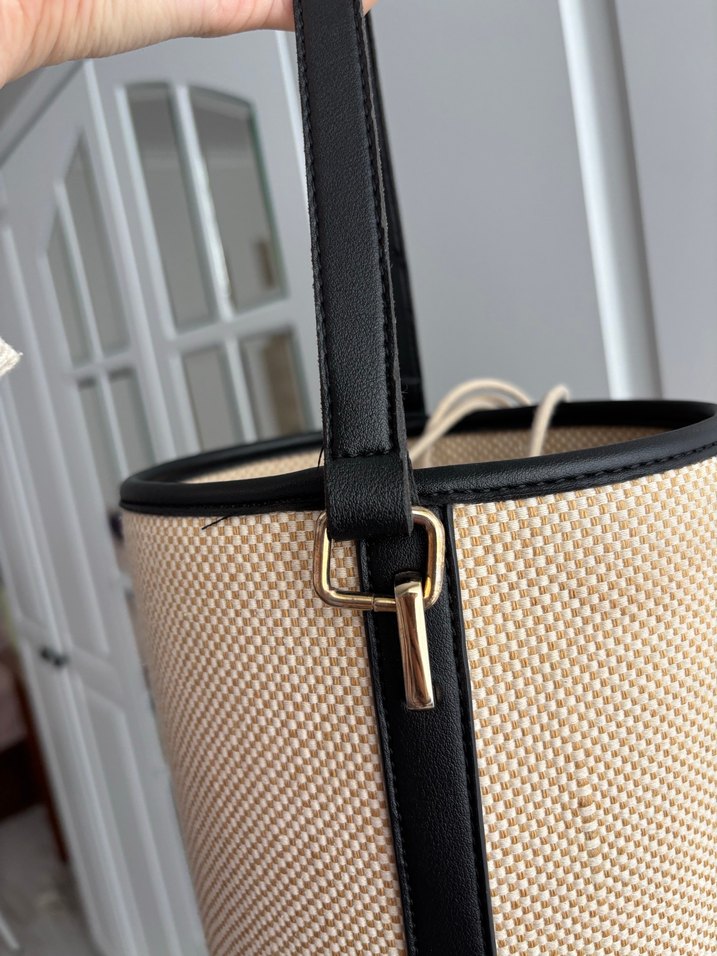 Bej Yılan Desenli Kadın Omuz Çantası - Görsel 5