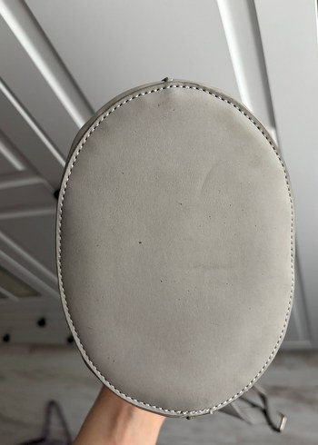 Gri Deri Kadın Çanta - Görsel 5