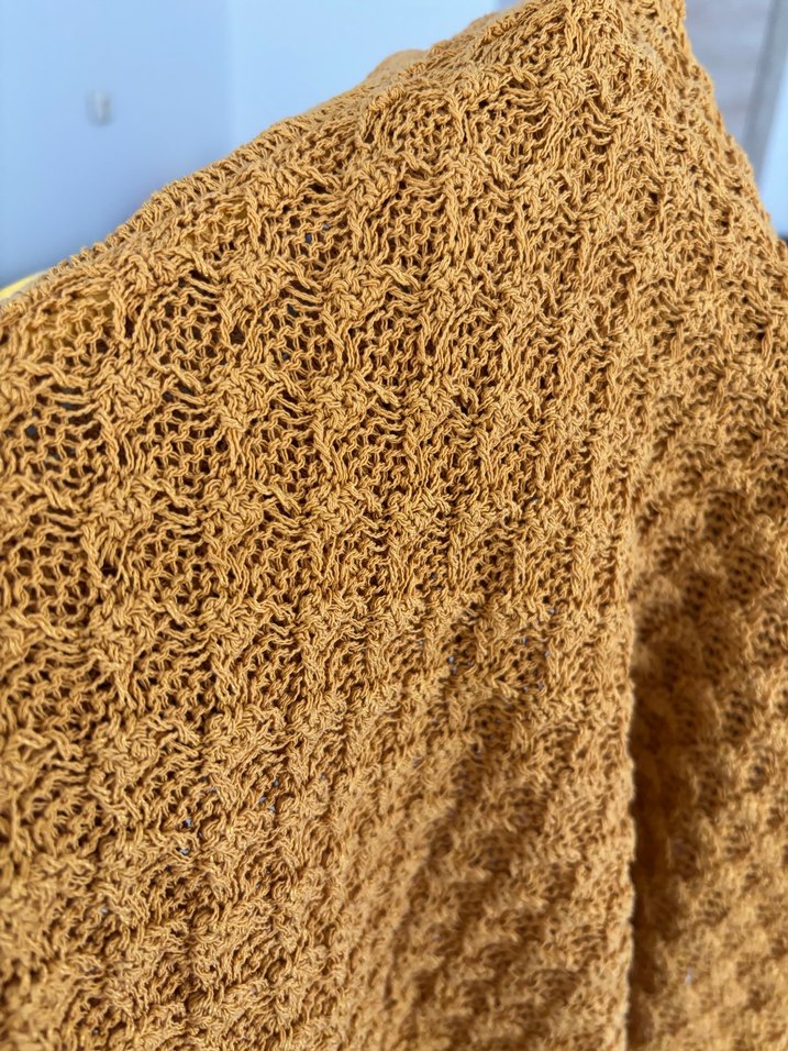 Sarı Örgü Kadın Kazak - Görsel 5