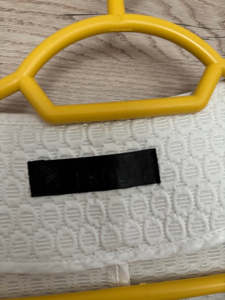 Beyaz Kadın Mini Blazer Ceket - Görsel 3