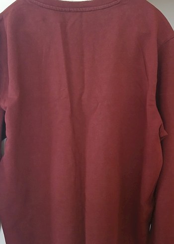 Colin's Bordo Erkek Pamuklu Baskılı Sweatshirt