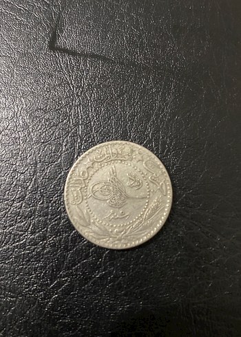  1327/6 5. Mehmed reşat tuğralı güllü 20 para