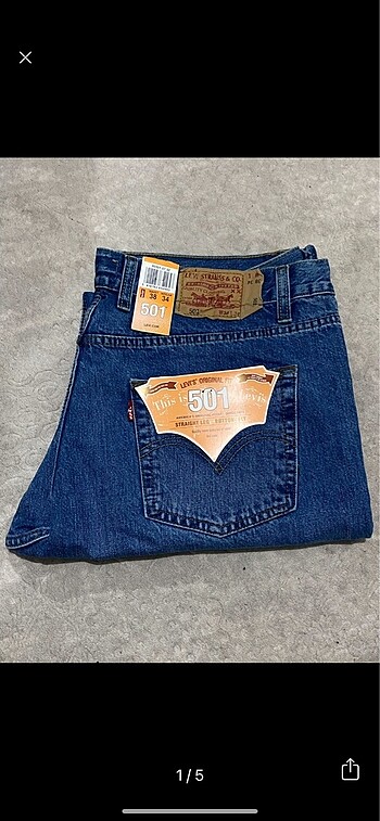 Levis 501 jean kot W:38 L:34