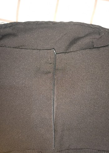 İnci İşlemeli Siyah Straplez Abiye - Görsel 3