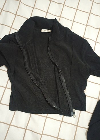 Siyah Fermuarlı Gotik Kadın Ceket - Görsel 3