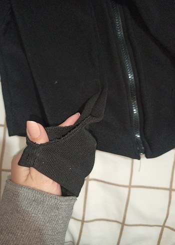 Siyah Fermuarlı Gotik Kadın Ceket - Görsel 2