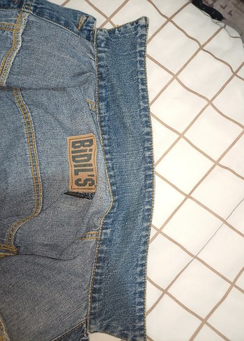 Düğmeli Mavi Kadın Denim Ceket - Görsel 3