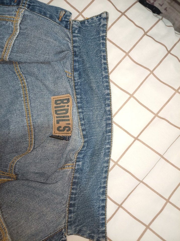 Düğmeli Mavi Kadın Denim Ceket - Görsel 3