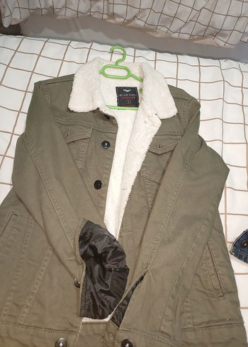 Düğmeli Regular Fit unisex haki yeşili Ceket - Görsel 2