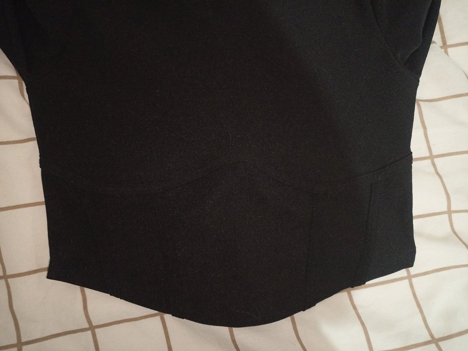 Siyah Kadın Sade Bisiklet Yaka Kazak - Görsel 4