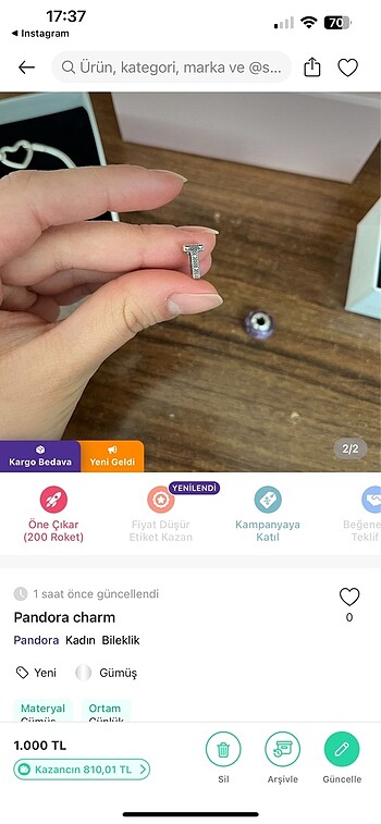 Pandora Pandora charm