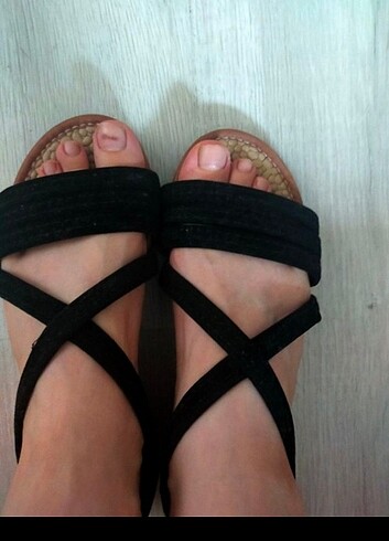 Siyah Sandalet 