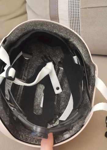 Beyaz Biker Tarzı skutur Kaskı kiz cocuk icin - Görsel 2