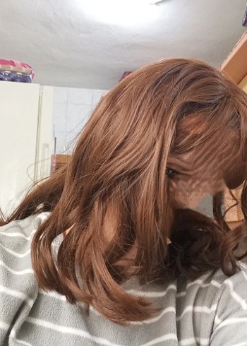 rengi çok güzel dolgun peruk - Görsel 2