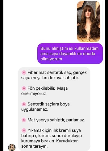 rengi çok güzel dolgun peruk - Görsel 6