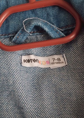 Düğmeli Mavi Kolsuz Denim Ceket - Görsel 2