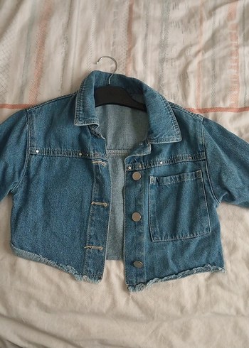 Düğmeli Kot Ceket - Görsel 2