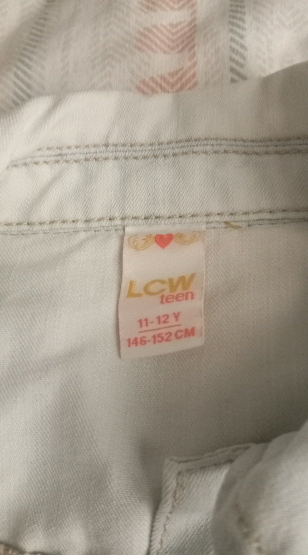 Kızlar için Beyaz Denim Düğmeli Yelek - Görsel 3