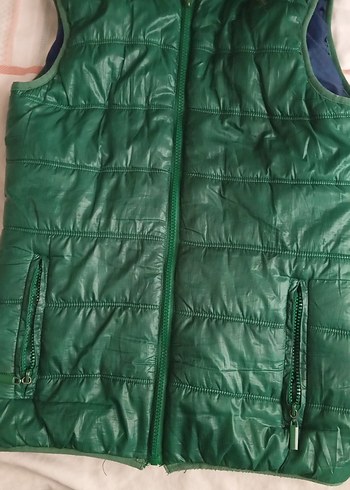 Yeşil Fermuarlı  Şişme Yelek - Görsel 3