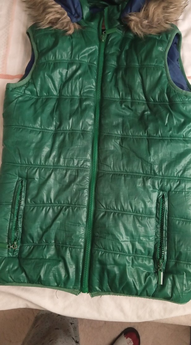 Yeşil Fermuarlı  Şişme Yelek - Görsel 3