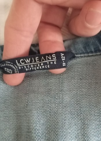 Düğmeli Kolsuz Mavi taslanmis  Denim Ceket - Görsel 3