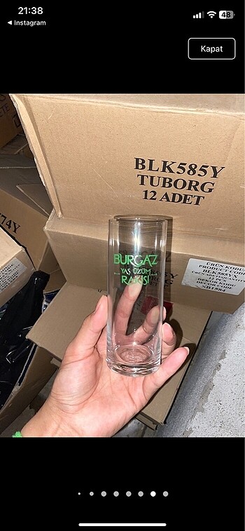 Burgaz rakı bardağı