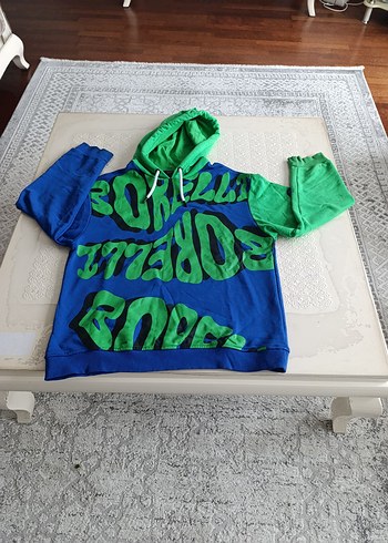 Alessandrini Renkli Bloklu Kapusonlu Sweatshirt