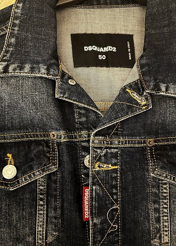 DSQUARE Baskılı Rahat Kesim Kot Ceket - Görsel 2