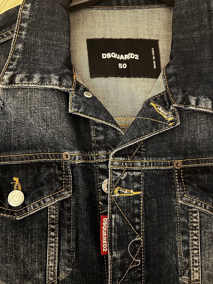 DSQUARE Baskılı Rahat Kesim Kot Ceket - Görsel 2