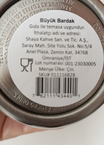 Beden Starbucks bardak termos orjinal sıfır ürün