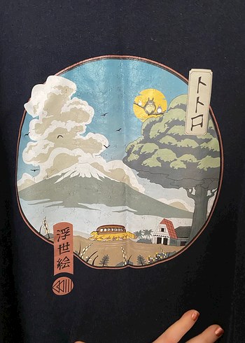 Mavi Baskılı Rahat Kesim Kadın Sweatshirt - Görsel 3