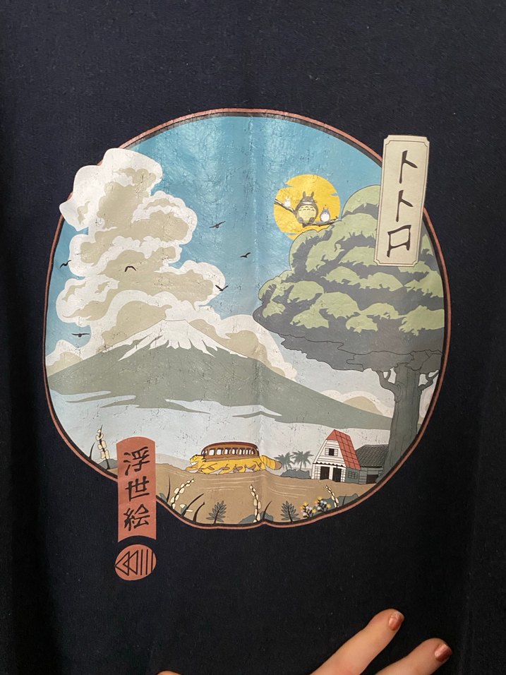 Mavi Baskılı Rahat Kesim Kadın Sweatshirt - Görsel 3