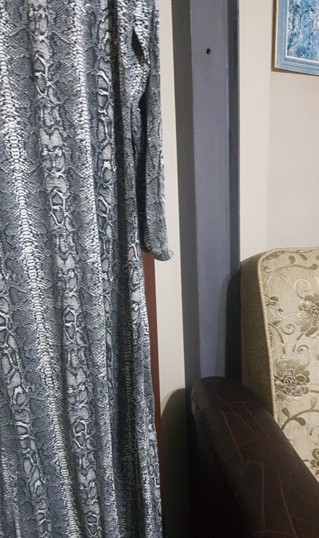 Gri Yılan Desenli Hamile Tuniği - Görsel 3