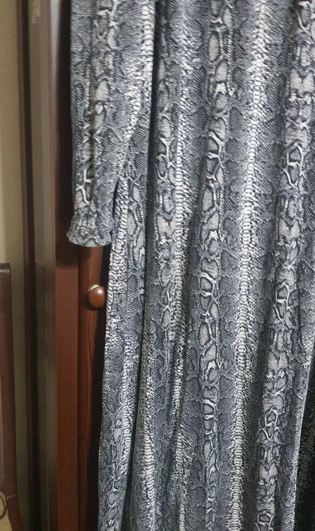 Gri Yılan Desenli Hamile Tuniği - Görsel 2