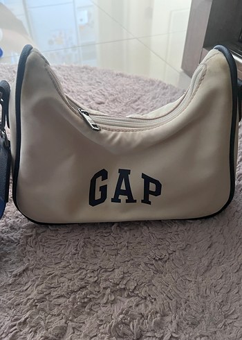 GAP Baskılı Beyaz Kadın Omuz Çantası - Görsel 3
