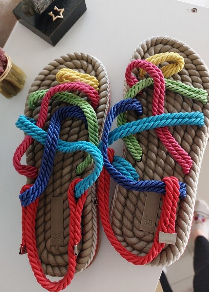 Hasır sandalet - Görsel 2