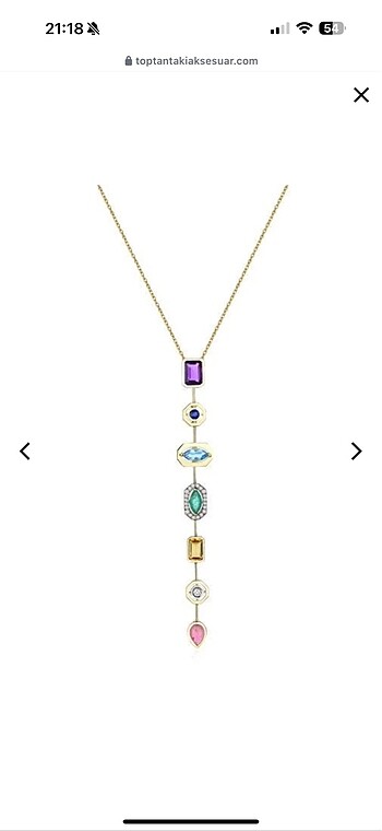 Gold ÇELİK Y kolye - Görsel 3