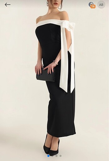 Fiyonk detaylı elbise - Görsel 6